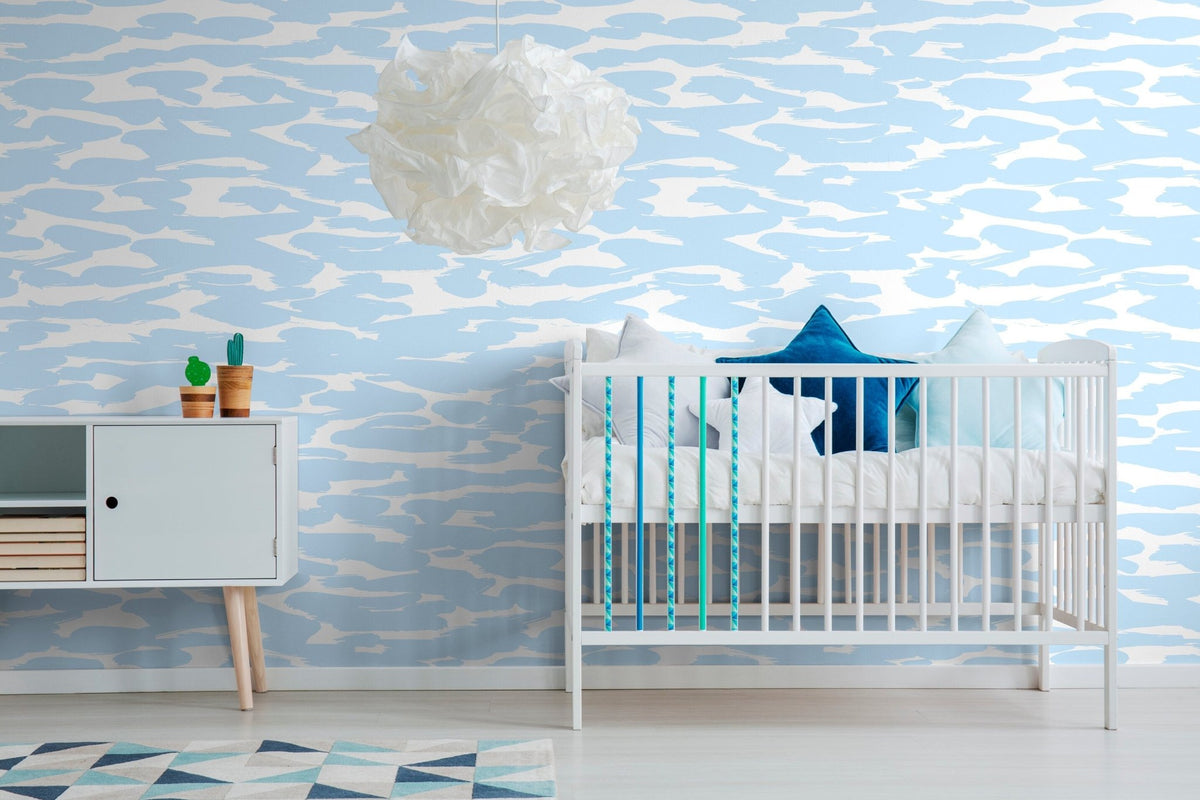 Serene Blue Clouds Wallpaper - X073 - WallTrend