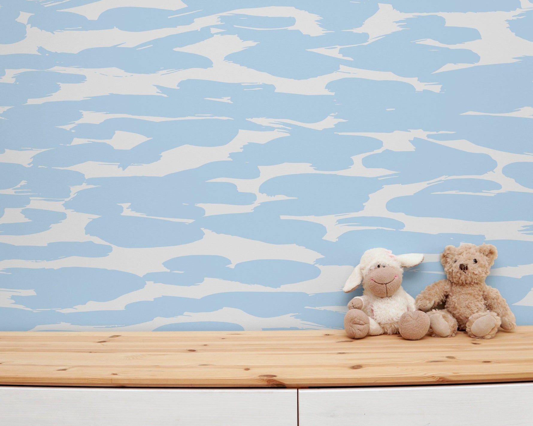 Serene Blue Clouds Wallpaper - X073 - WallTrend