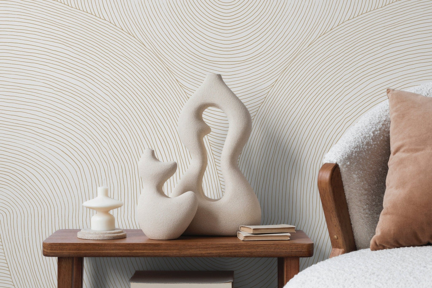 Serene Contours Wallpaper - C835 - WallTrend