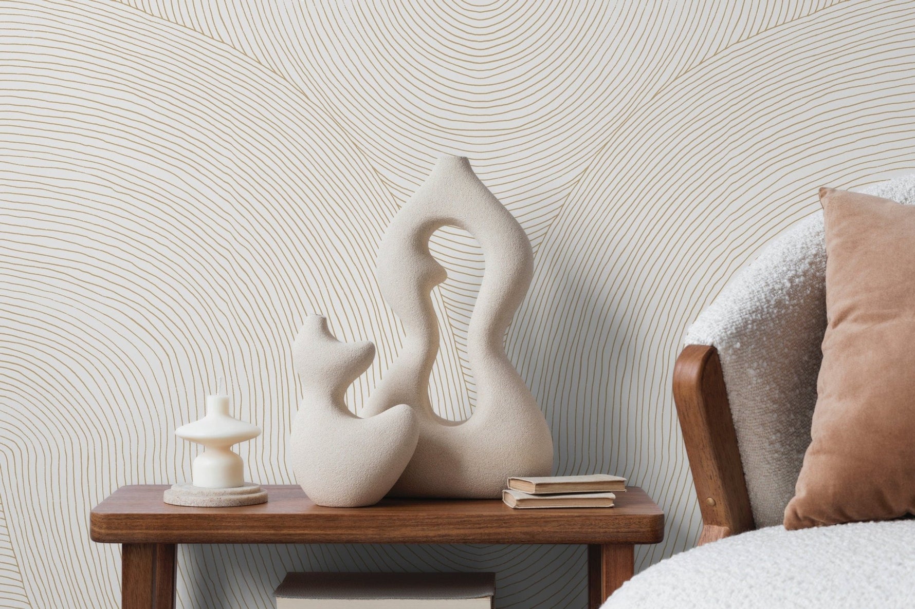 Serene Contours Wallpaper - C835 - WallTrend