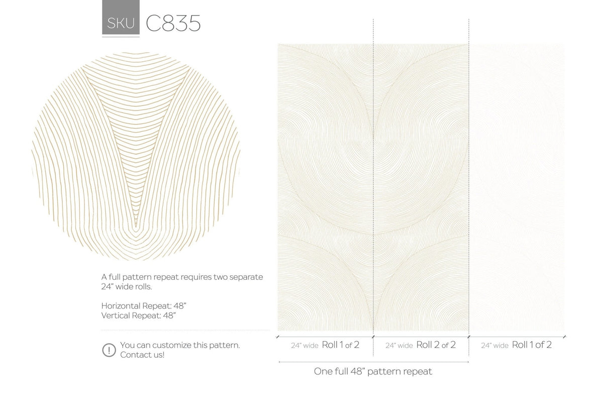 Serene Contours Wallpaper - C835 - WallTrend