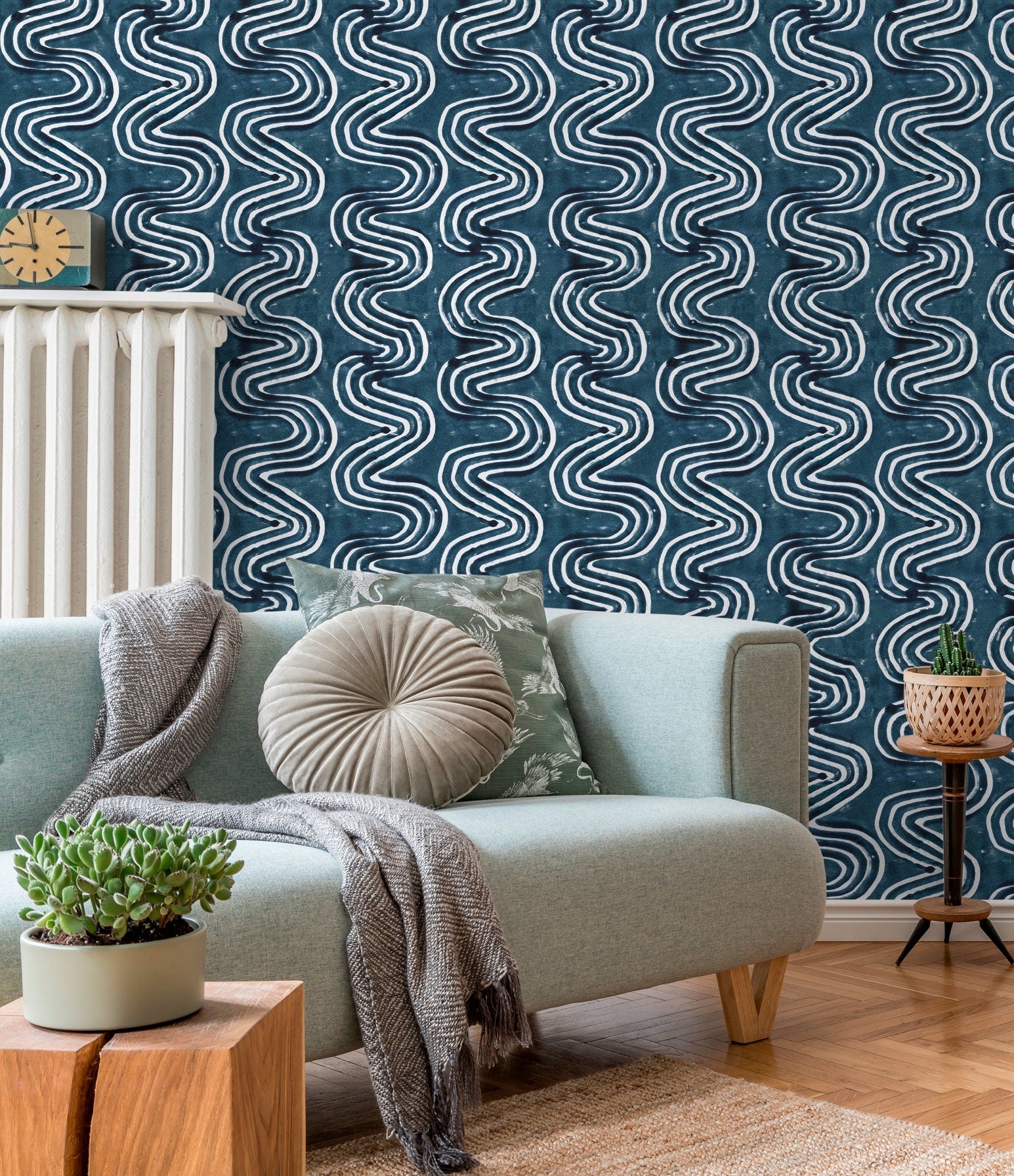 Serene Waves Wallpaper - X094 - WallTrend