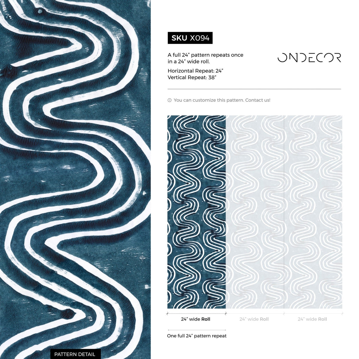 Serene Waves Wallpaper - X094 - WallTrend