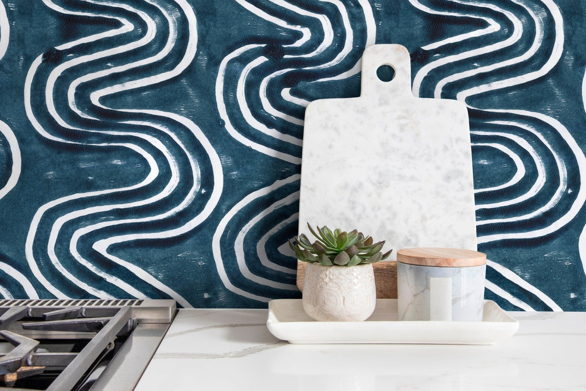 Serene Waves Wallpaper - X094 - WallTrend