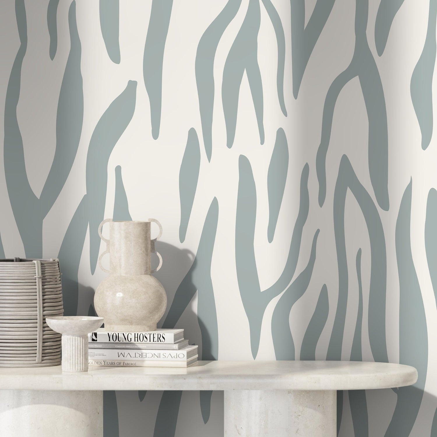 Serenity Zebra Stripes Wallpaper - D610 - WallTrend
