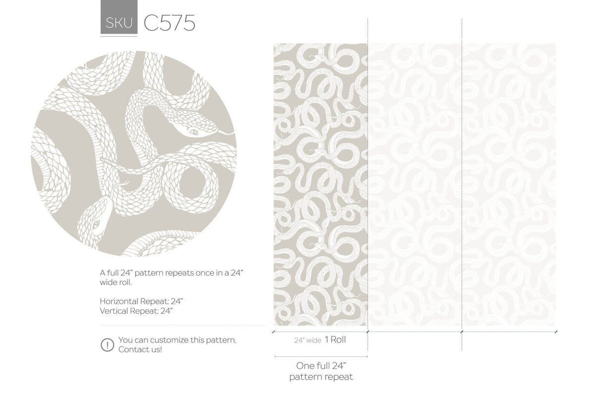 Serpentine Charm Wallpaper - C575 - WallTrend