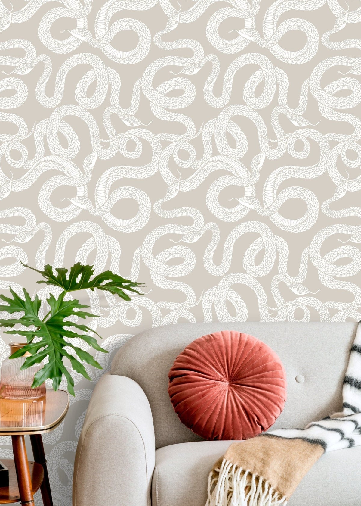 Serpentine Charm Wallpaper - C575 - WallTrend