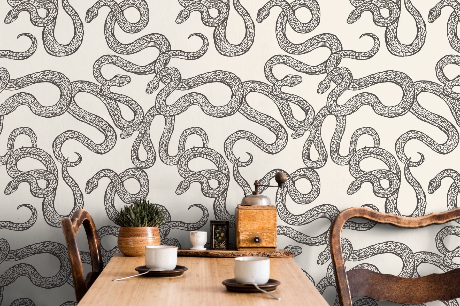 Serpentine Elegance Wallpaper - C576 - WallTrend