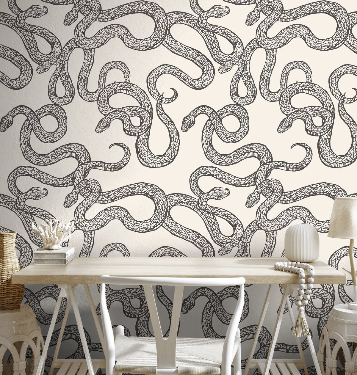 Serpentine Elegance Wallpaper - C576 - WallTrend