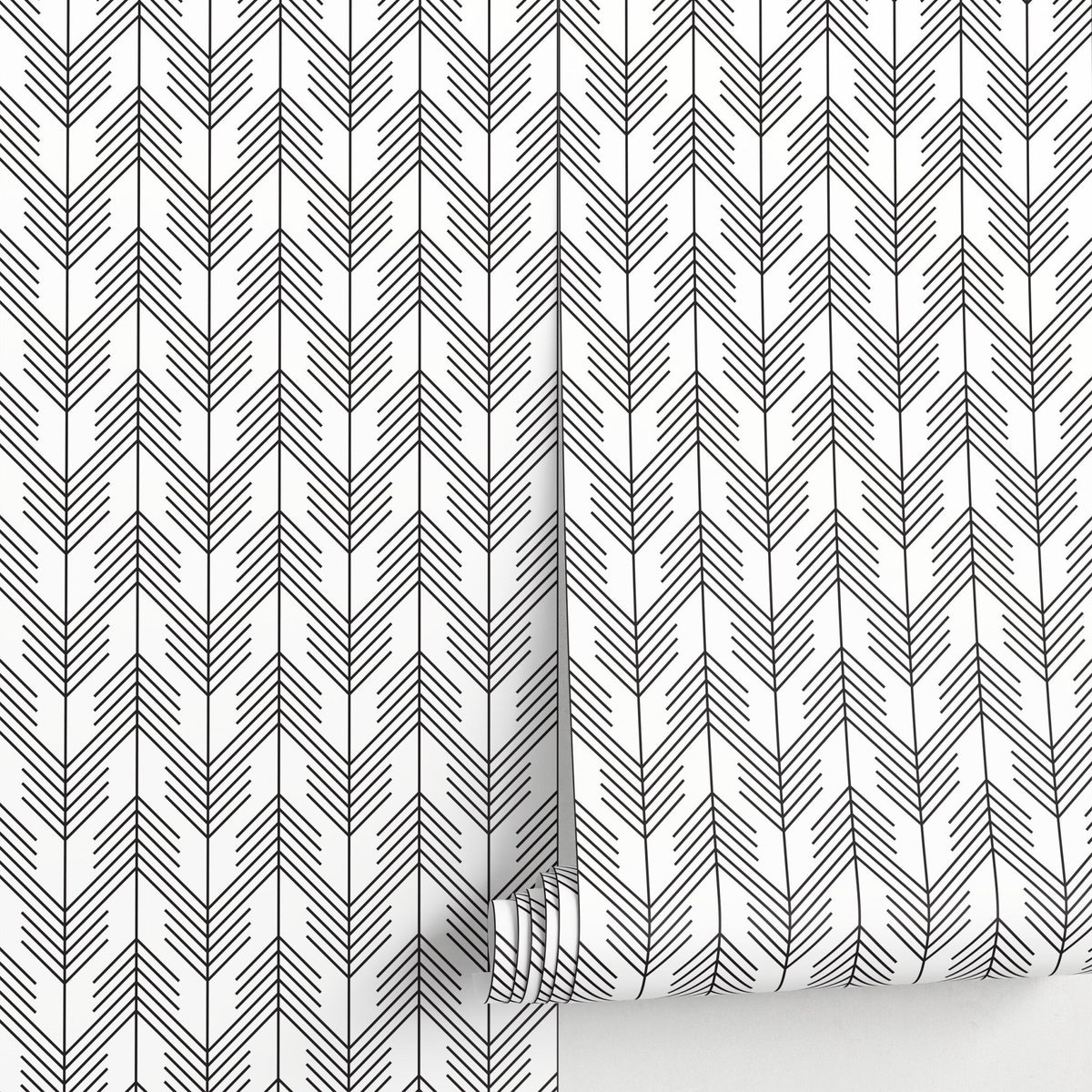 Sleek Herringbone Wallpaper - A345 - WallTrend
