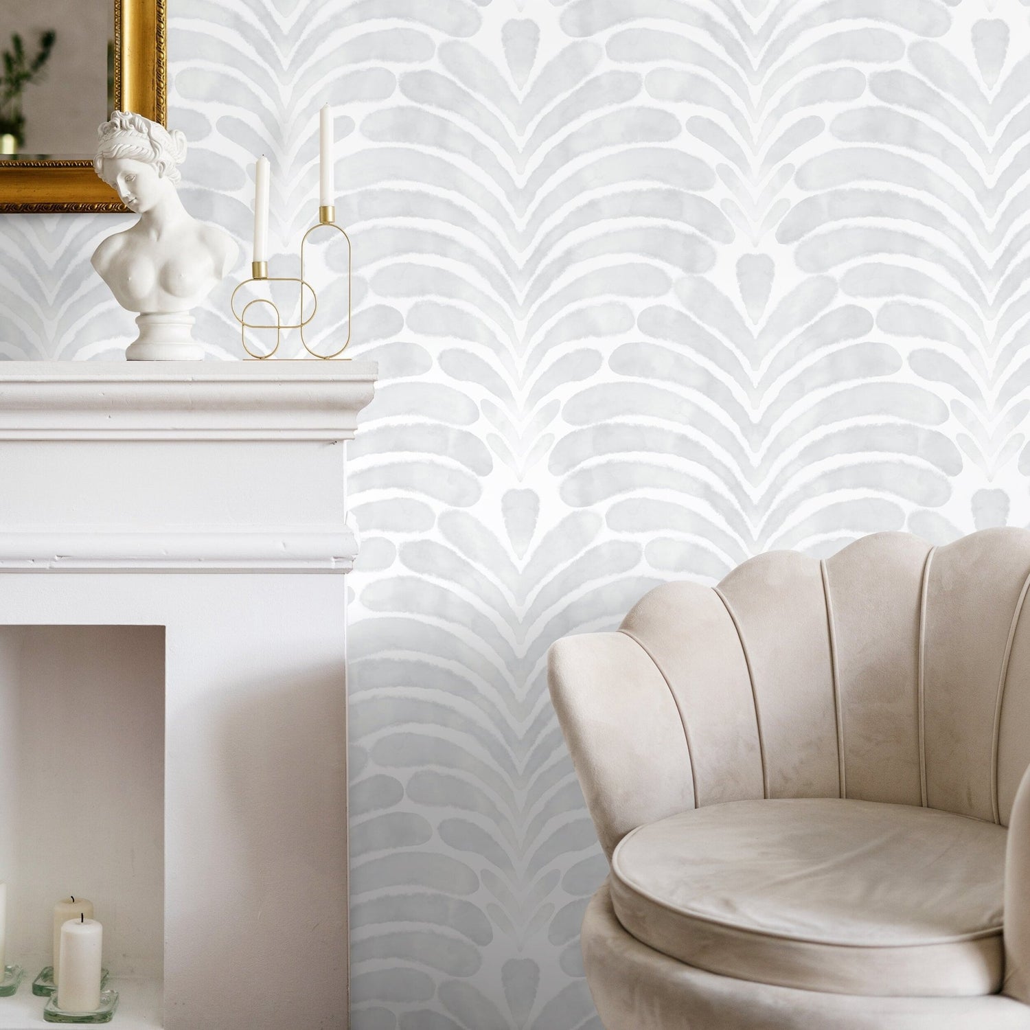 Soft Feathering Artwork Wallpaper - X138 - WallTrend