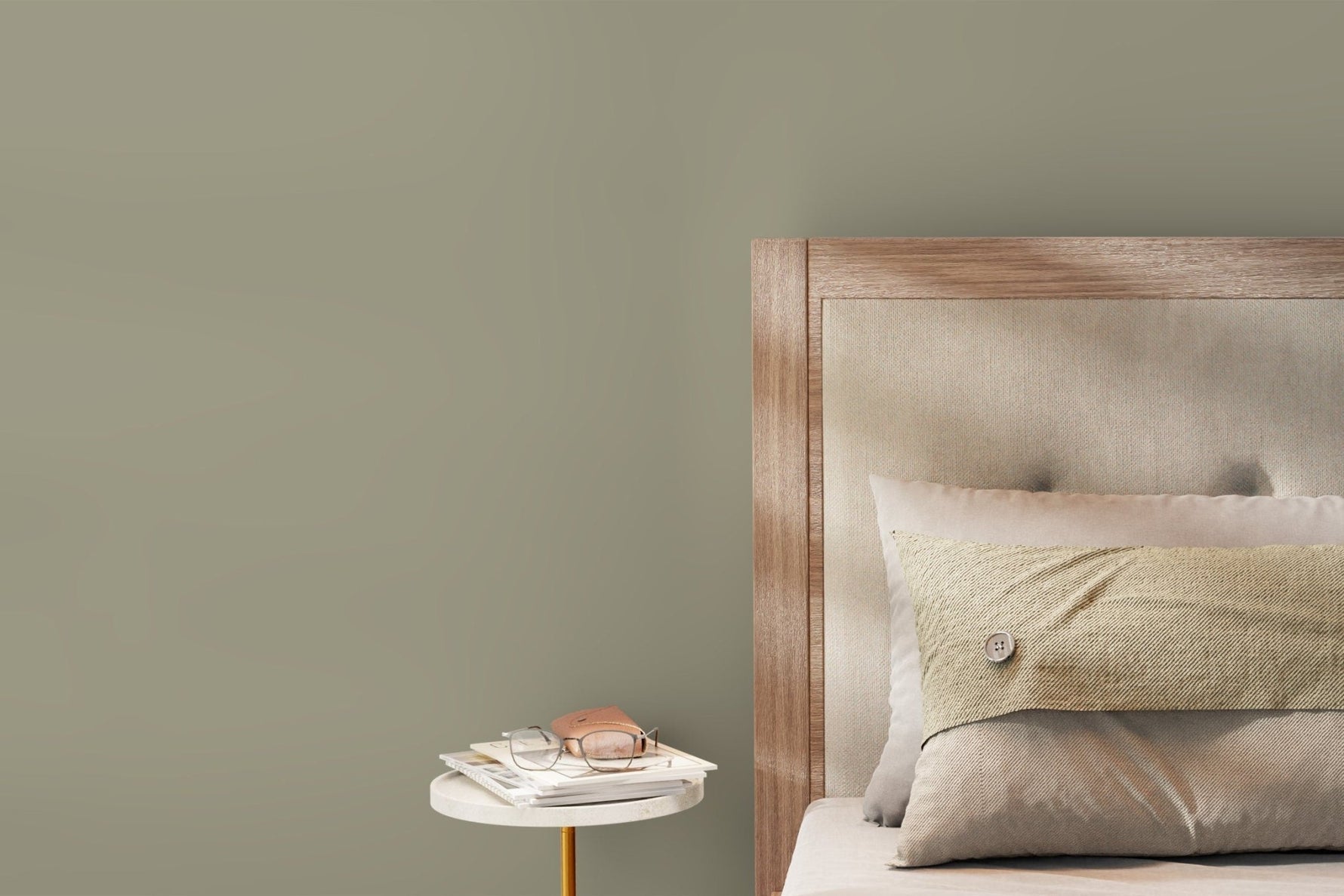 Soothing Green Plain Wallpaper - D471 - WallTrend