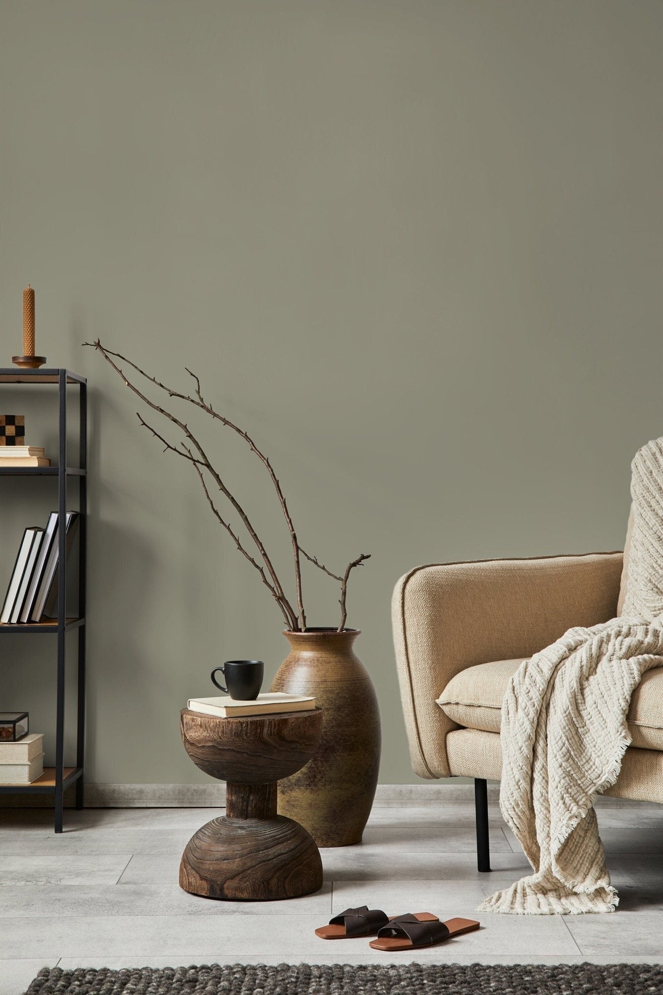Soothing Green Plain Wallpaper - D471 - WallTrend