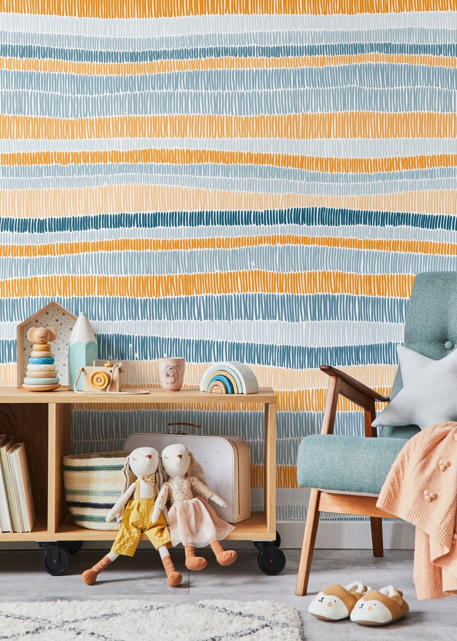 Soothing Stripes Wallpaper - D508 - WallTrend