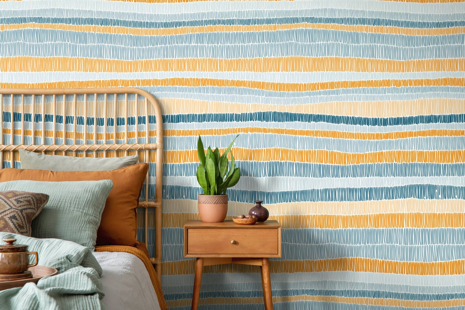 Soothing Stripes Wallpaper - D508 - WallTrend
