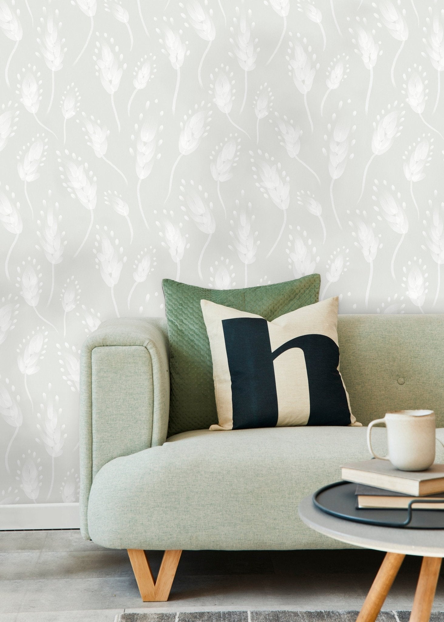 Soothing Wheatfield Wallpaper - C651 - WallTrend