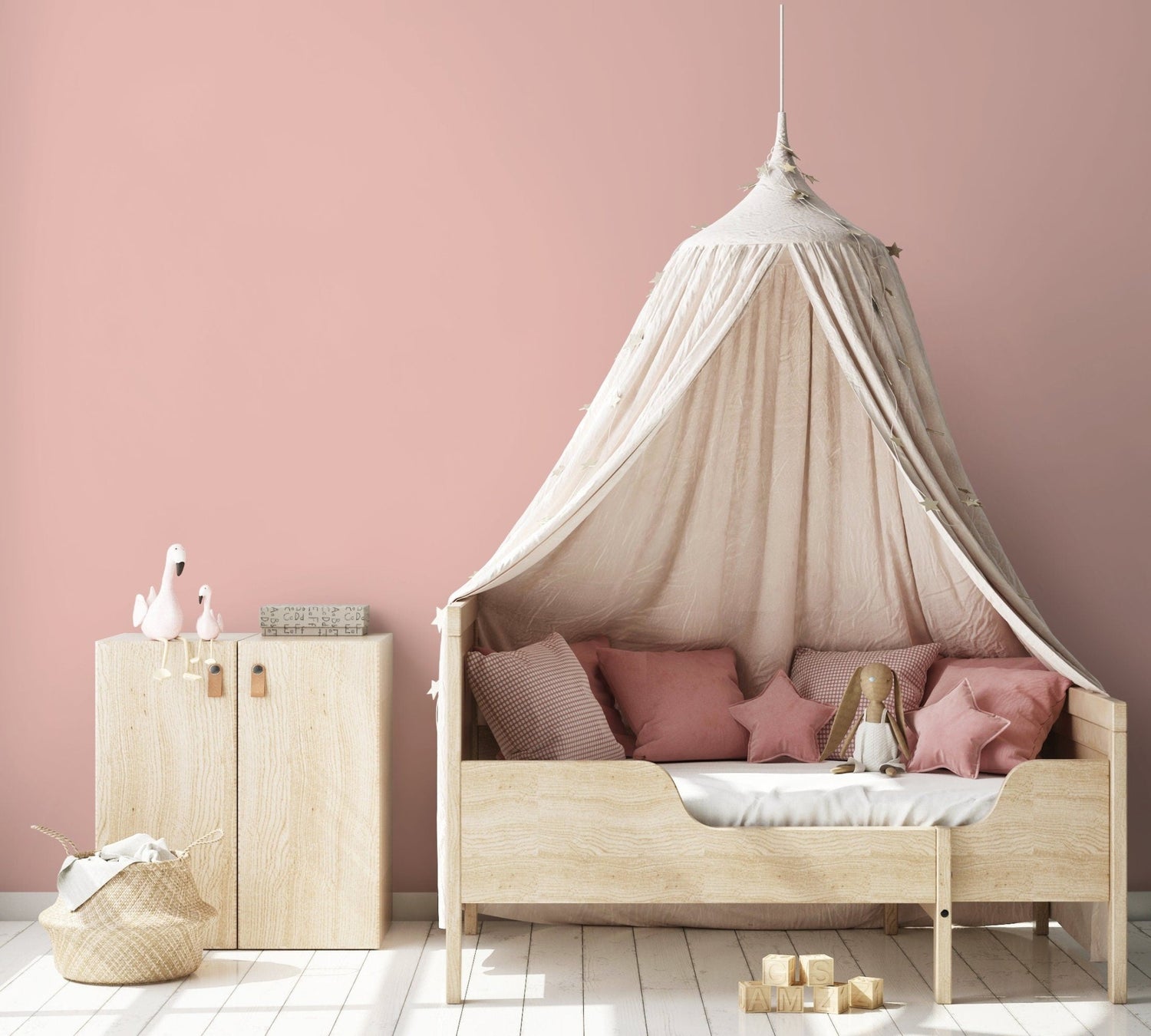 Sophisticated Blush Wallpaper - D435 - WallTrend