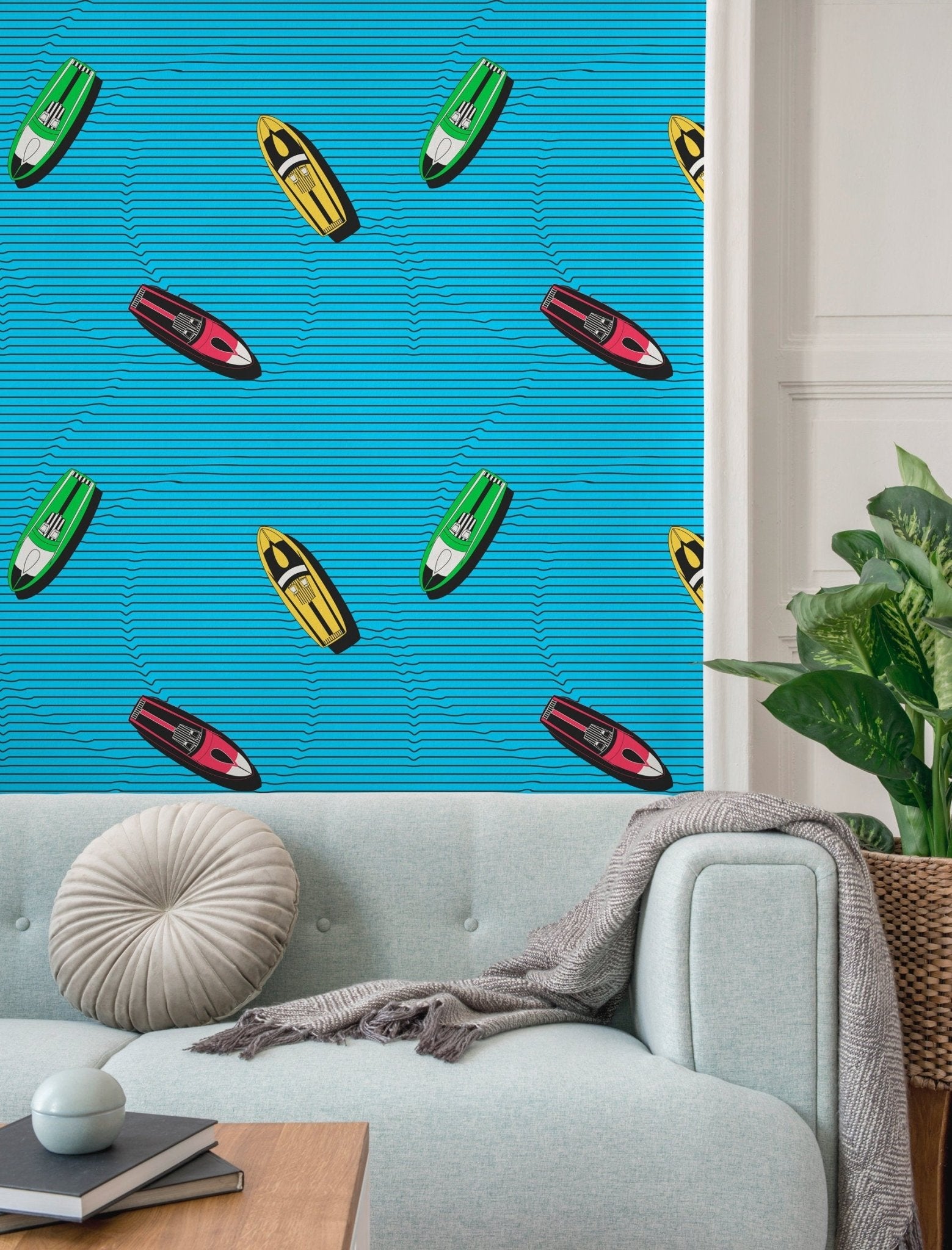 Speedboat Adventure Wallpaper - C335 - WallTrend