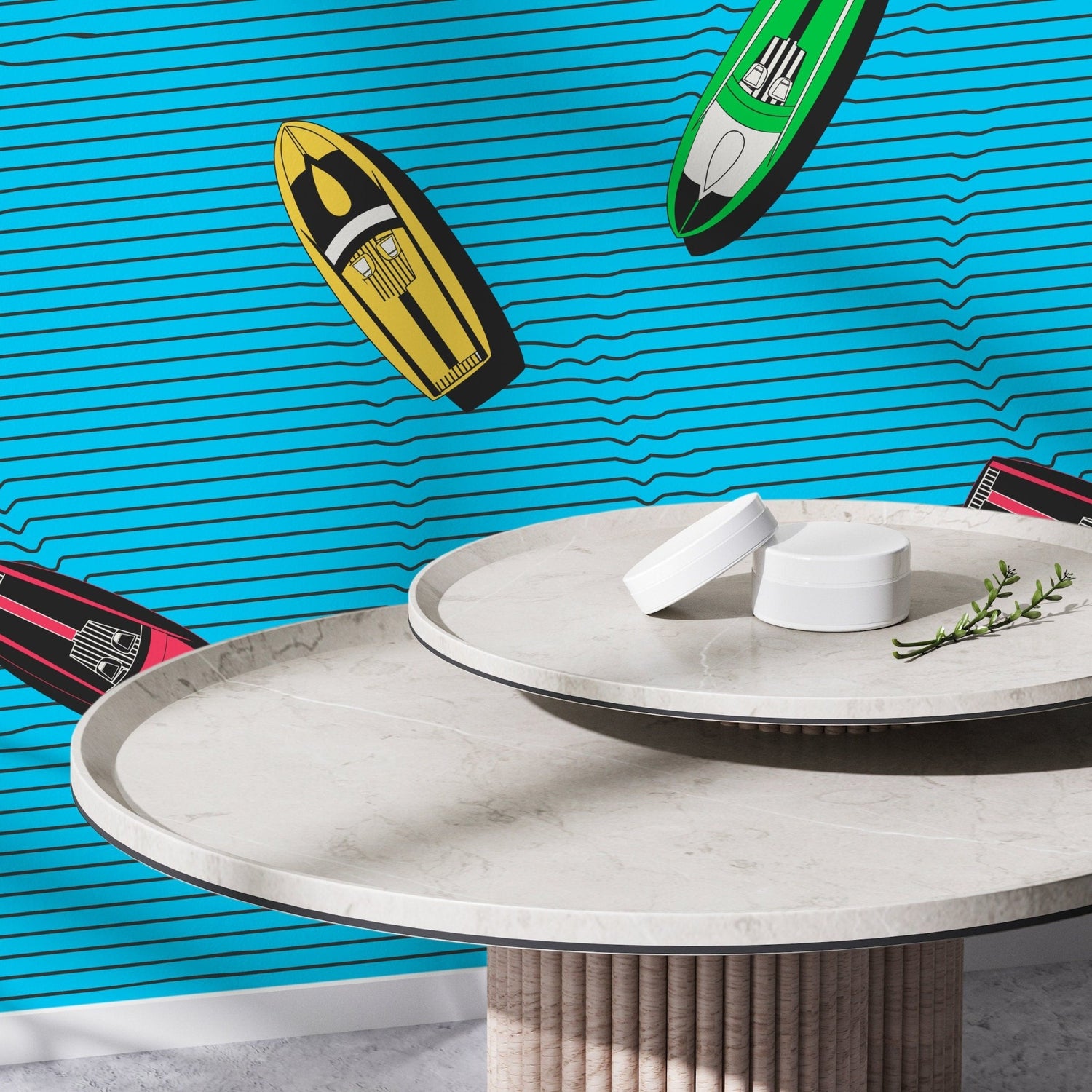 Speedboat Adventure Wallpaper - C335 - WallTrend
