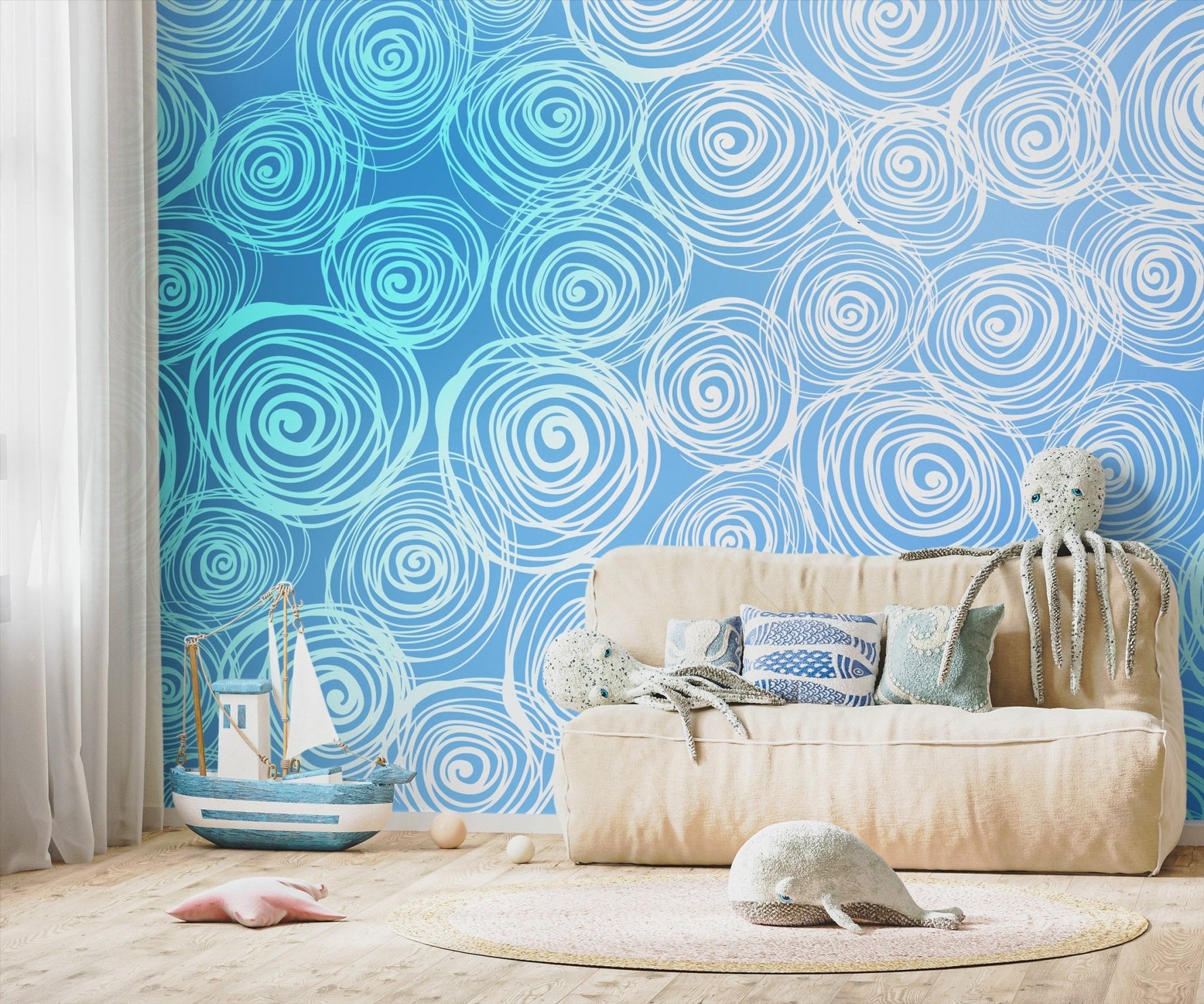 Spiral Bliss Wallpaper - B829 - WallTrend