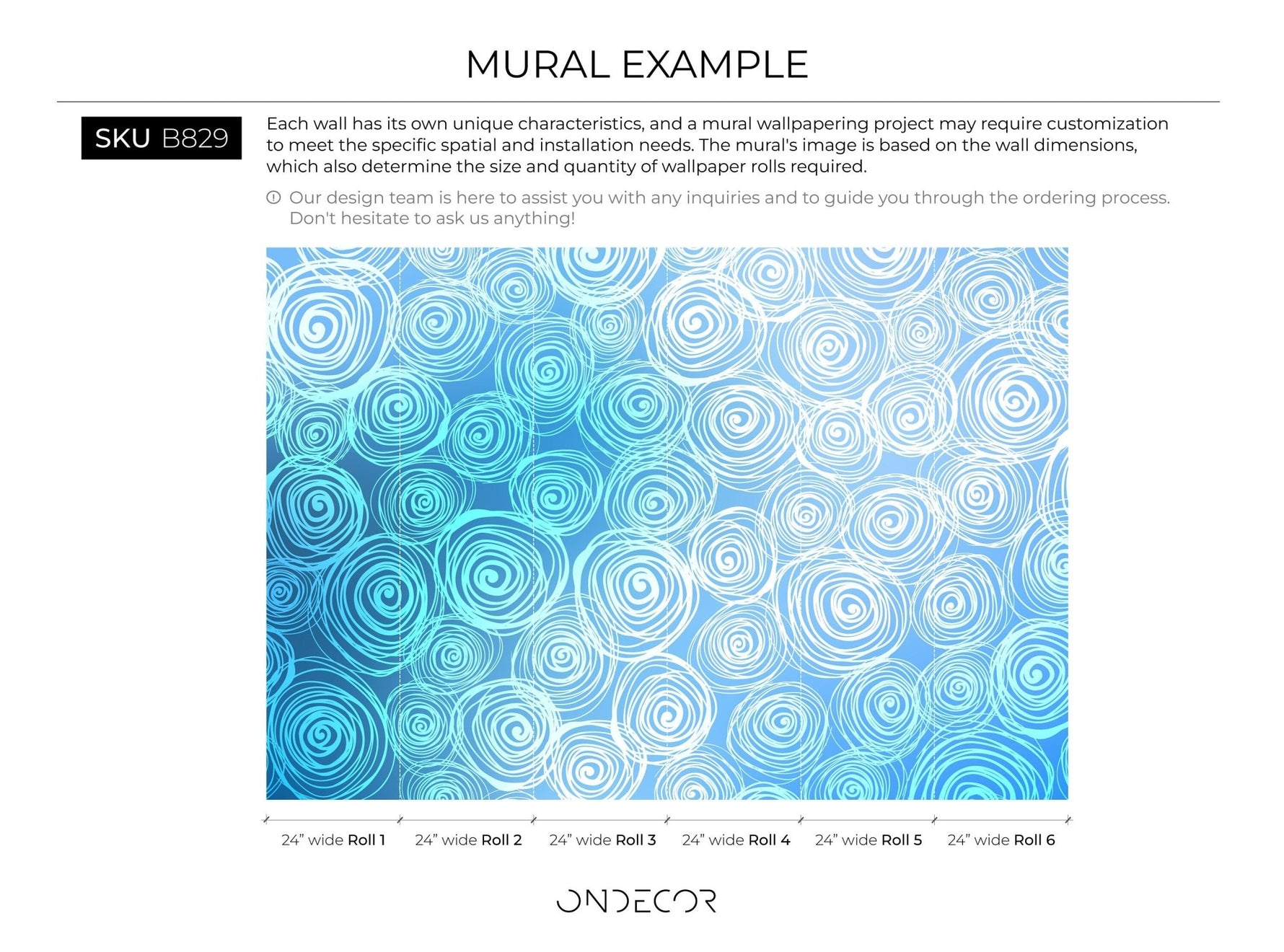 Spiral Bliss Wallpaper - B829 - WallTrend