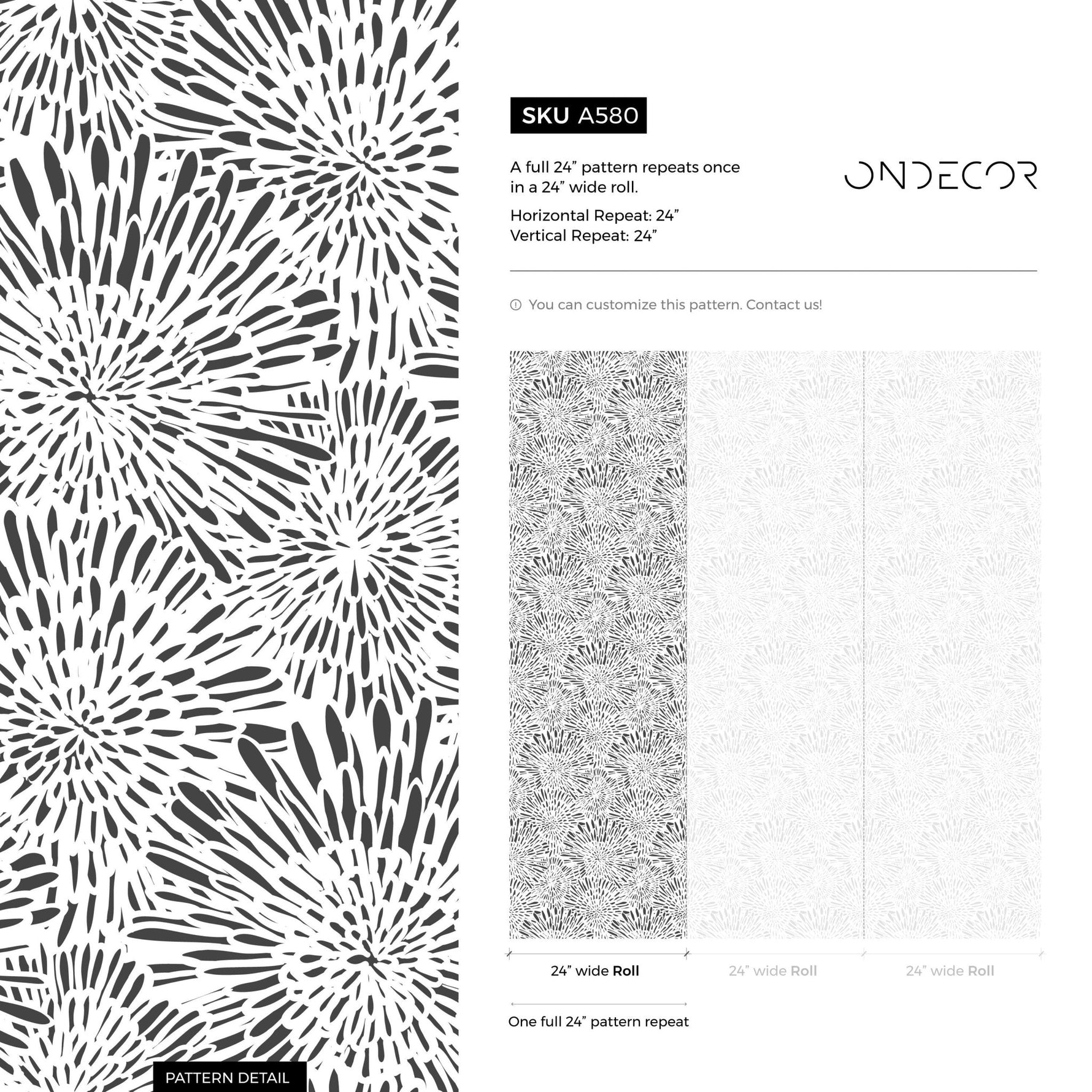 Starburst Lines Wallpaper - A580 - WallTrend
