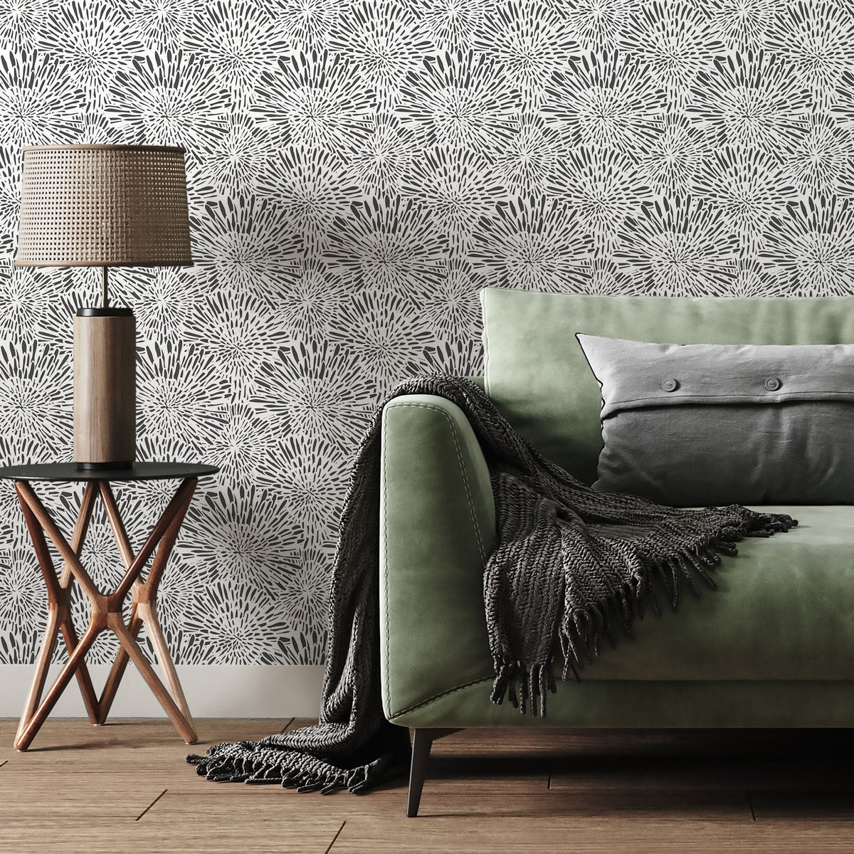 Starburst Lines Wallpaper - A580 - WallTrend