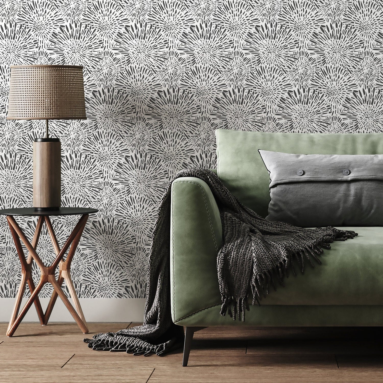 Starburst Lines Wallpaper - A580 - WallTrend