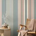 Striped Farmhouse Wallpaper Geometric Wallpaper Peel and Stick and Traditional Wallpaper - D849 - WallTrend