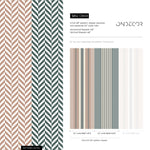 Striped Farmhouse Wallpaper Geometric Wallpaper Peel and Stick and Traditional Wallpaper - D849 - WallTrend