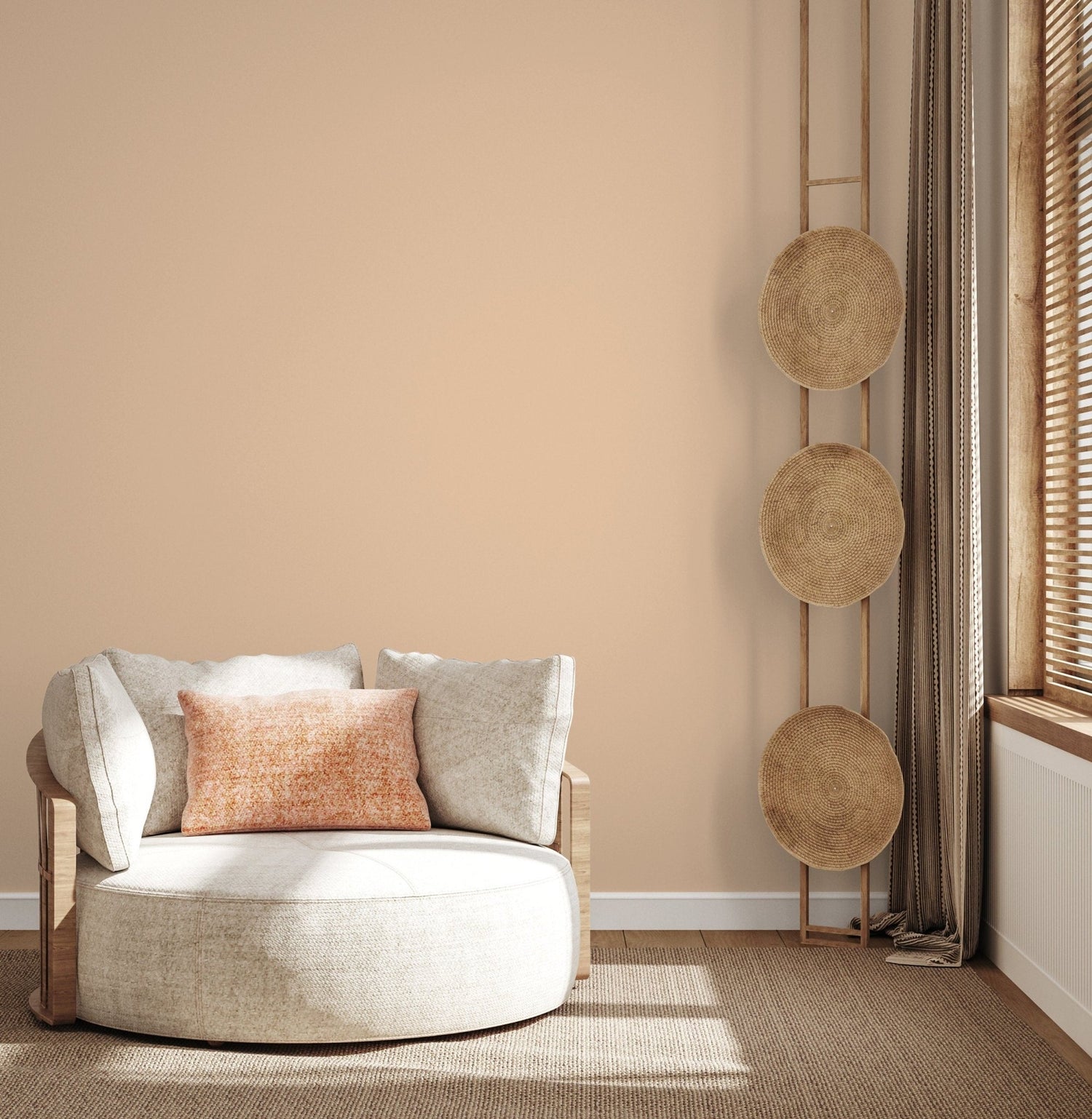 Subtle Apricot Elegance Wallpaper - D425 - WallTrend