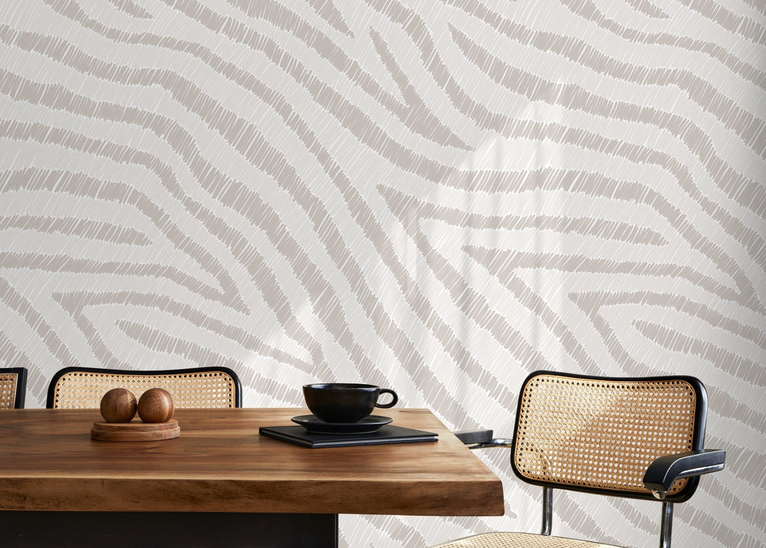 Subtle Zebra Stripes Wallpaper - D050 - WallTrend