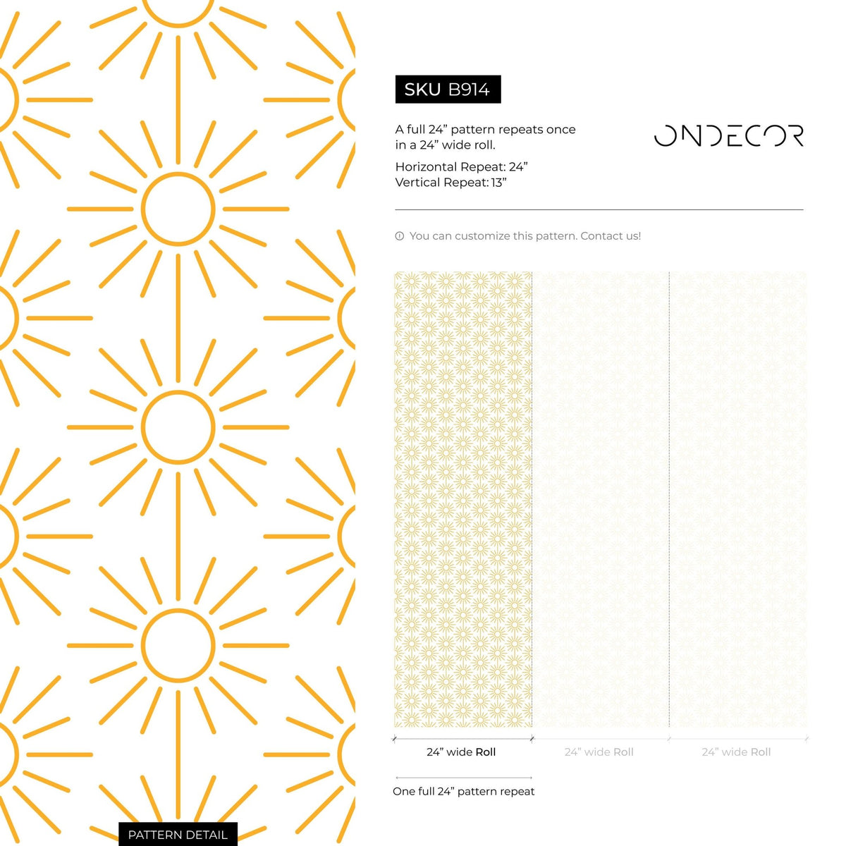 Sunny Geometric Radiance Wallpaper - B914 - WallTrend