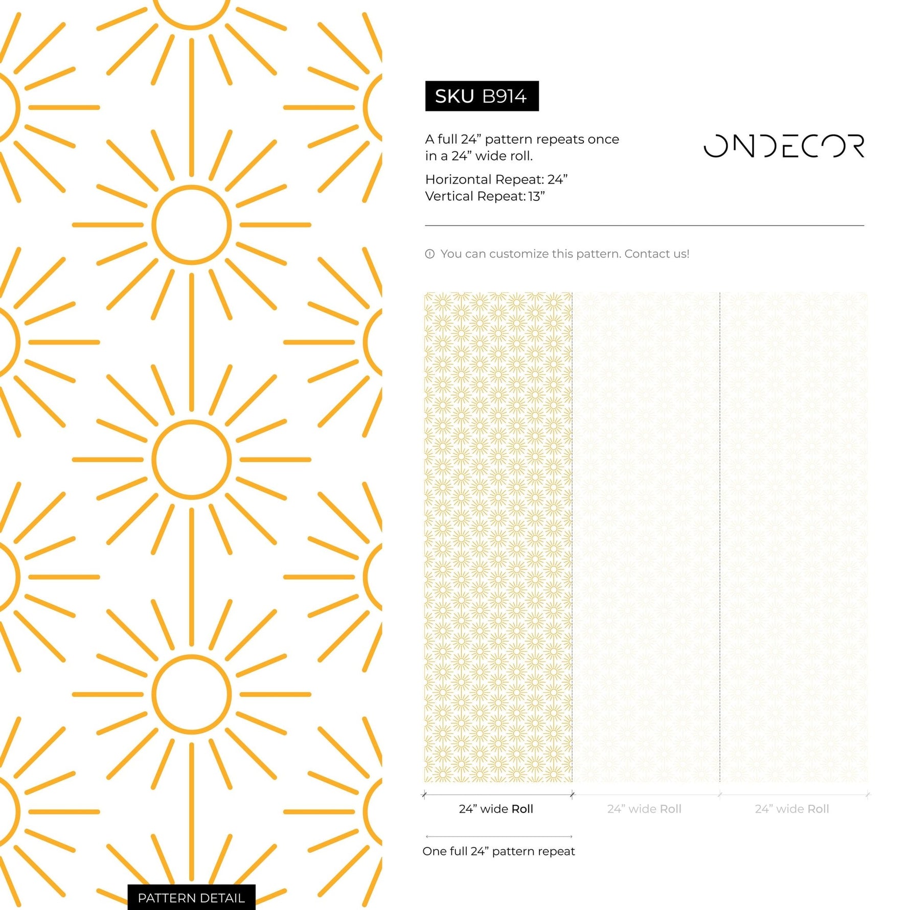Sunny Geometric Radiance Wallpaper - B914 - WallTrend