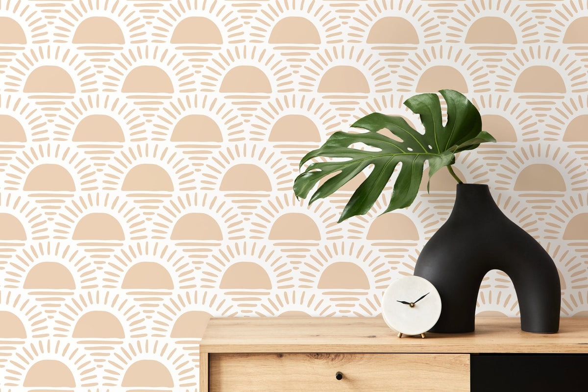 Sunrise Symmetry Wallpaper - D348 - WallTrend