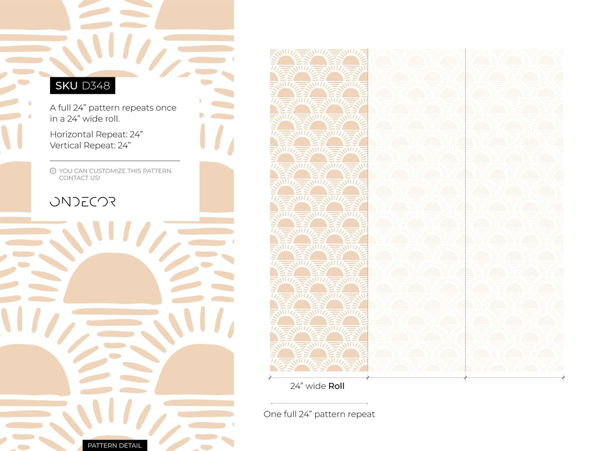 Sunrise Symmetry Wallpaper - D348 - WallTrend