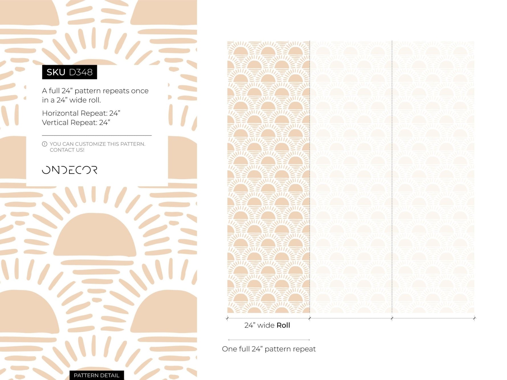 Sunrise Symmetry Wallpaper - D348 - WallTrend