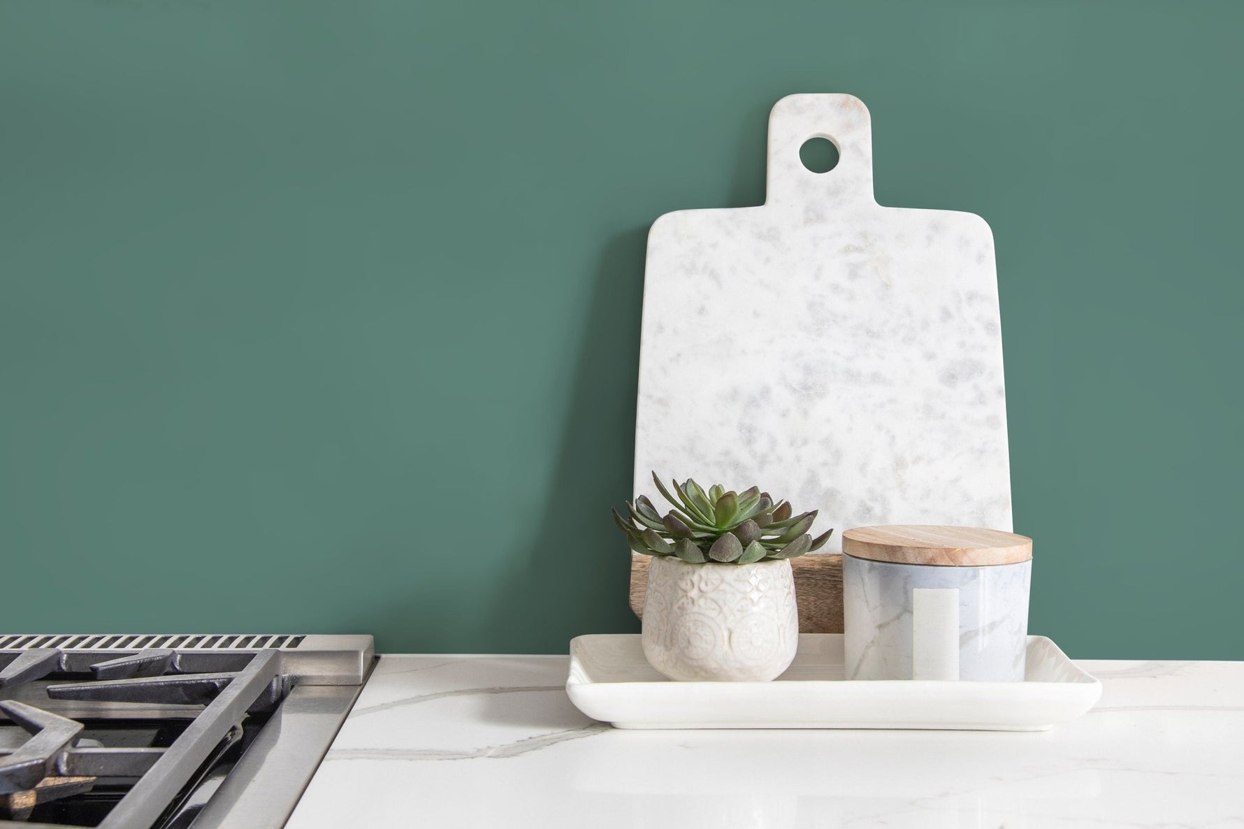 Surf Green Wallpaper / Solid Color / Peel and Stick Wallpaper Removable Wallpaper Home Decor Wall Art Wall Decor Room Decor - D431 - WallTrend
