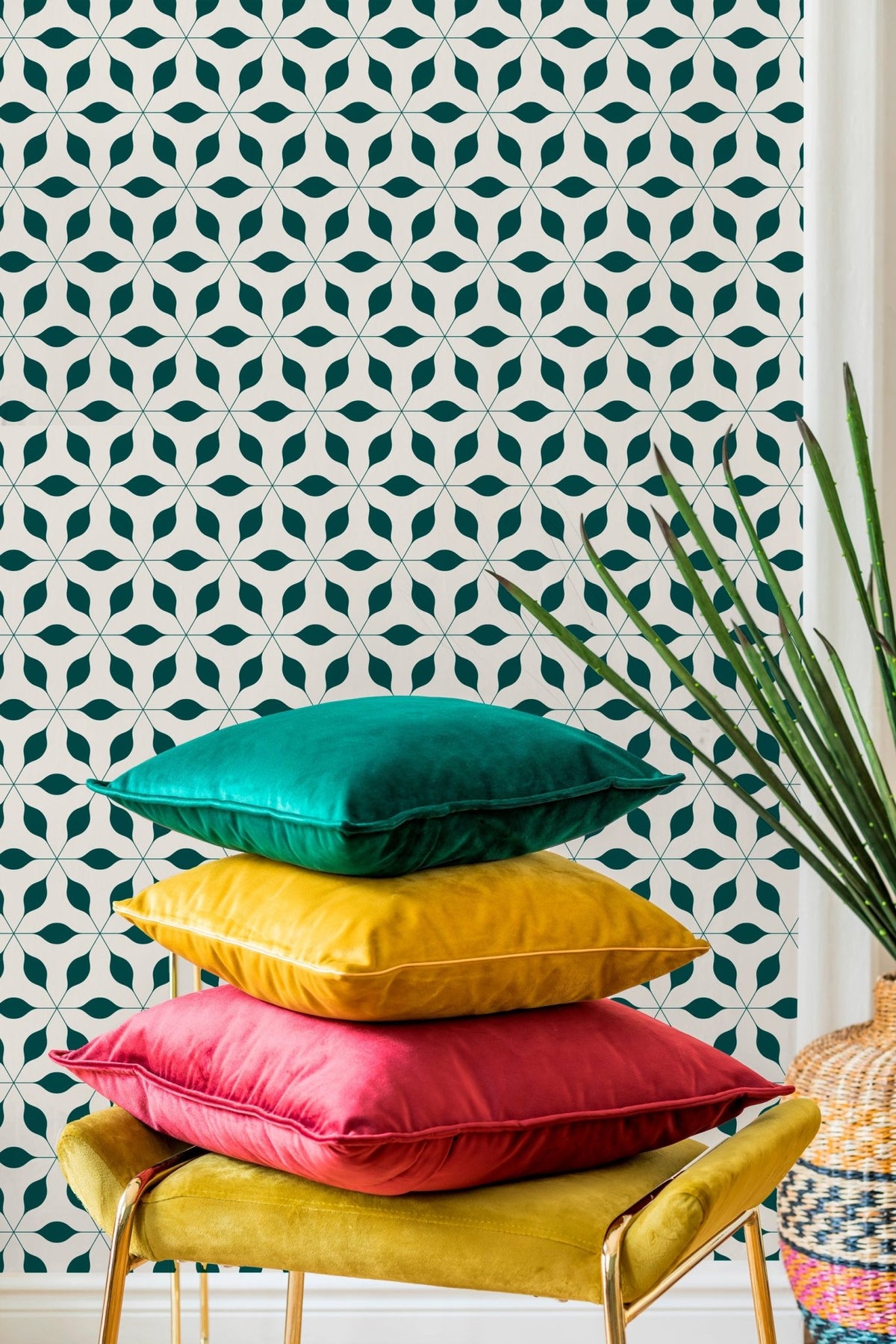 Symmetrical Waves Wallpaper - B602 - WallTrend