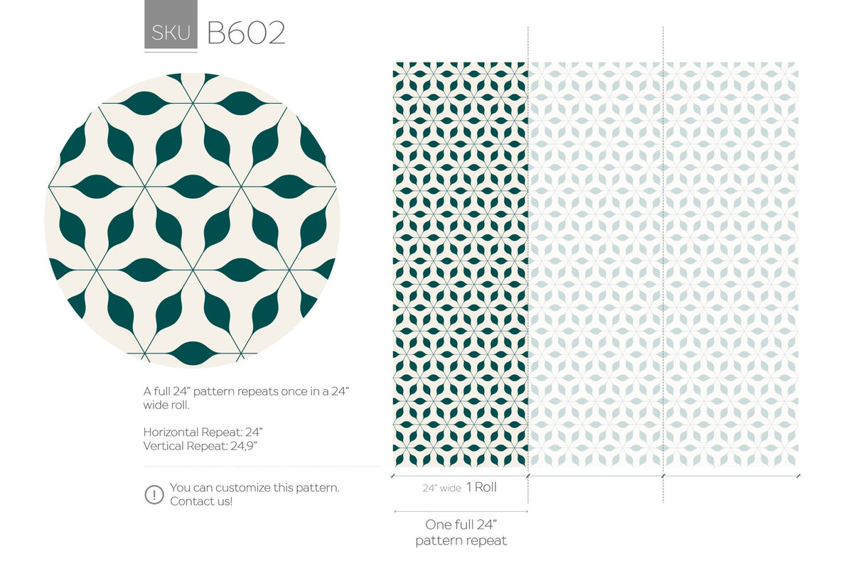 Symmetrical Waves Wallpaper - B602 - WallTrend
