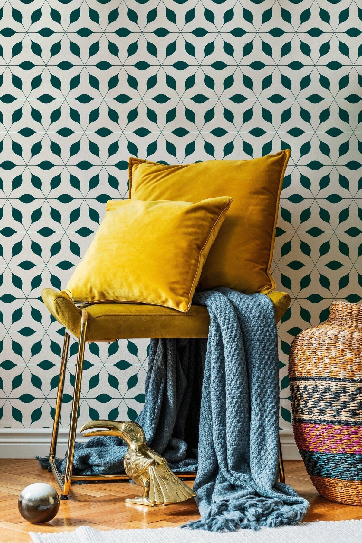 Symmetrical Waves Wallpaper - B602 - WallTrend