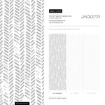 Temporary Wallpaper Removable Wallpaper Peel and Stick Wallpaper Wall Paper Wall Mural - Grunge Herringbone Wallpaper - D953 - WallTrend