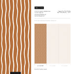 Terracotta Minimalist Lines Wallpaper Boho Wallpaper Peel and Stick and Traditional Wallpaper - D749 - WallTrend