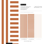 Terracotta Striped Wallpaper Modern Geometric Wallpaper Peel and Stick and Traditional Wallpaper - D739 - WallTrend