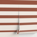 Terracotta Striped Wallpaper Modern Wallpaper Peel and Stick and Traditional Wallpaper - D728 - WallTrend