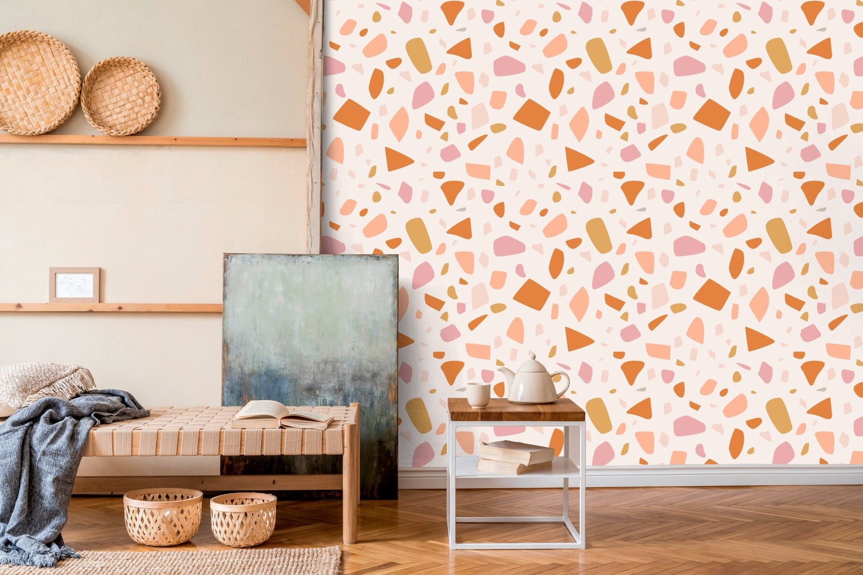Terrazzo Style Wallpaper - B933 - WallTrend