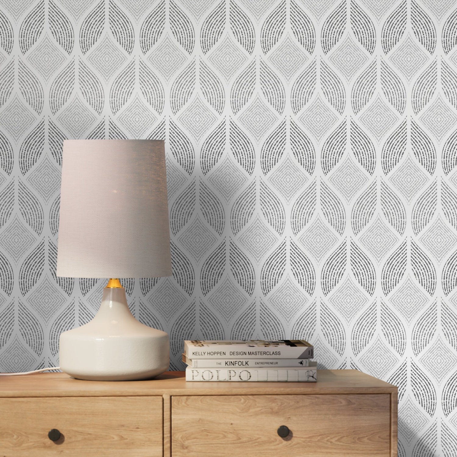 Textural Leaf Imprint Wallpaper - C370 - WallTrend