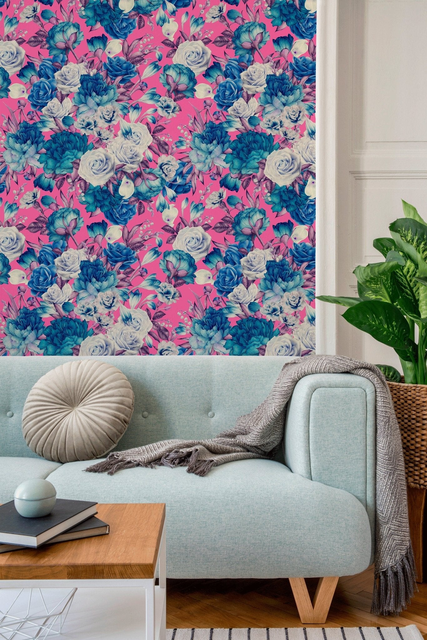 Timeless Floral Symphony Wallpaper - B695 - WallTrend
