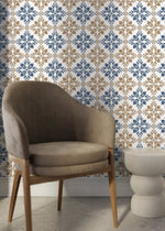 Traditional Fleur - de - Lis Pattern Wallpaper - D169 - WallTrend