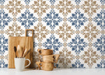 Traditional Fleur - de - Lis Pattern Wallpaper - D169 - WallTrend